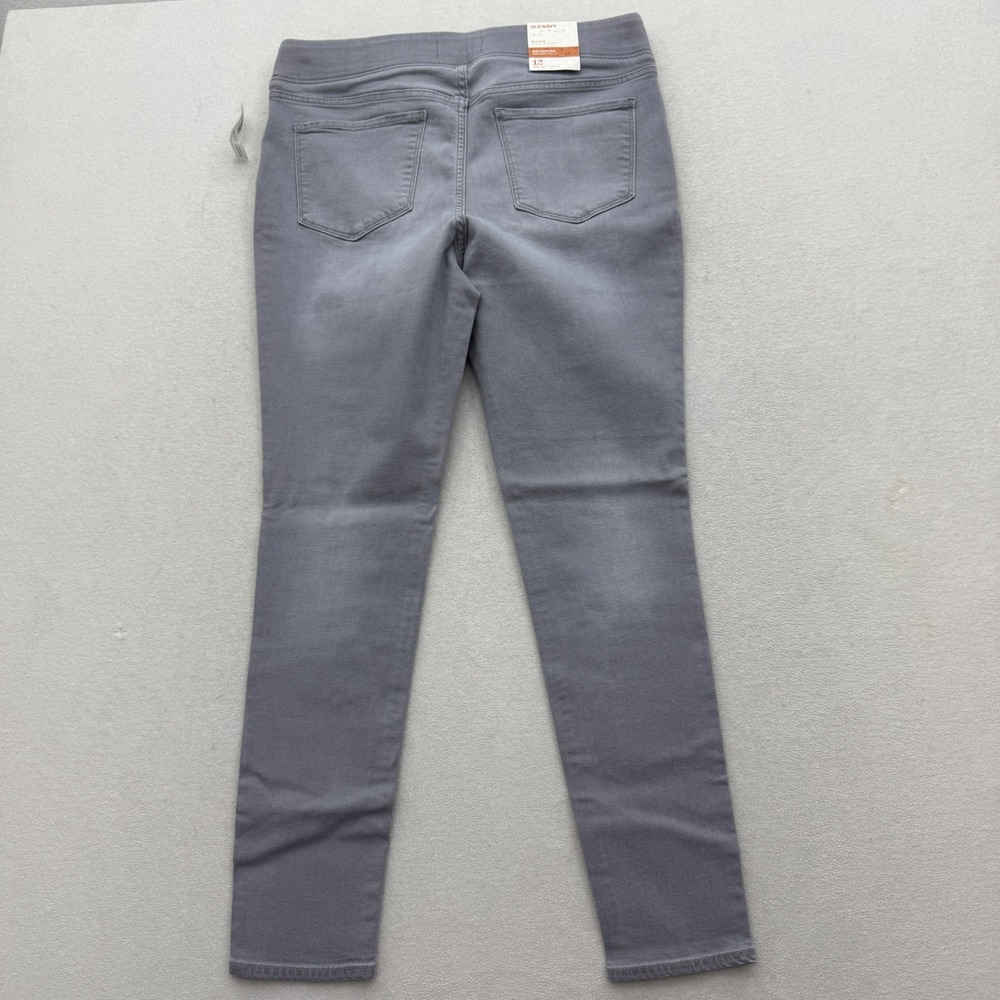 Old Navy Rockstar Jeggings Women 12 Gray Mid-Rise Slimming Waistband NWT - Picture 7 of 9